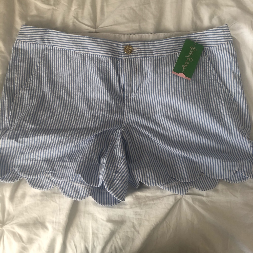 Lilly Pulitzer Buttercup Short | Blue Seersucker